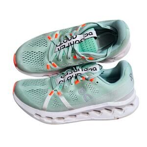 On Women's Cloudsurfer | Mint Green and White | Size 7